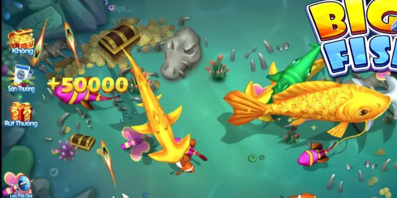 Bắn cá H5 có tốc độ tải nhanh, nhẹ máy, đồ họa không kém phần sinh động