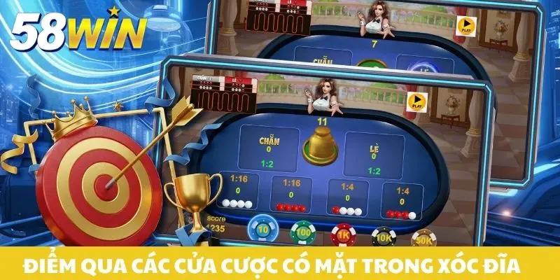 Điểm qua các cửa cược có mặt trong game