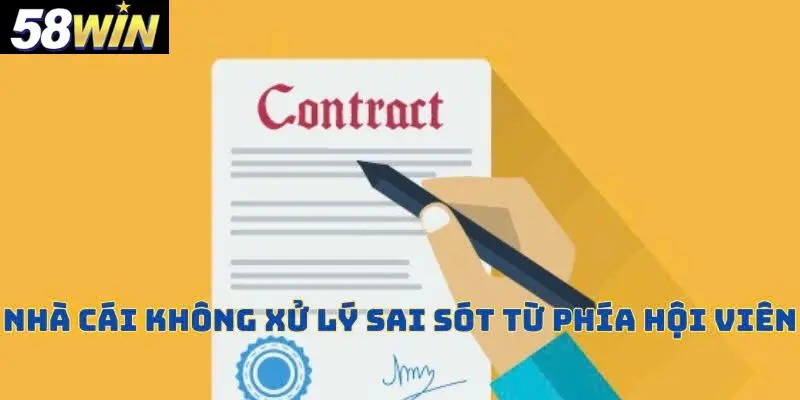 Miễn trừ trách nhiệm với sai sót từ phía hội viên
