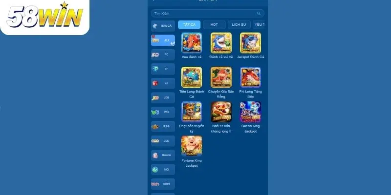 Top game bắn cá nên trải nghiệm tại 58win